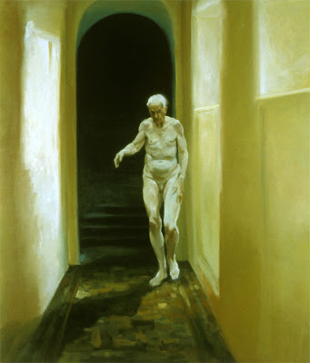Eric Fischl - Frailty Is A Moment of Self-Reflection - oil on linen - 68x58 in - 1996