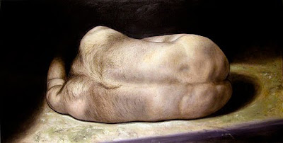 David Dalla Venezia - Part of Self-Portrait as Dionysos Zagreus - Back, no.561 - olio su tela - 60x120 cm - 2008