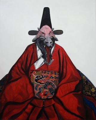 Jiayi Song - Han Costume Serie - oil on canvas - 2008@Facebook