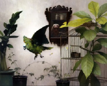 Louise Camille Fenne - The Great Escape - oil on canvas - 81x100 cm - 2004