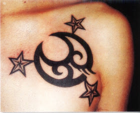 Star Tattoos on The Left Side Torso