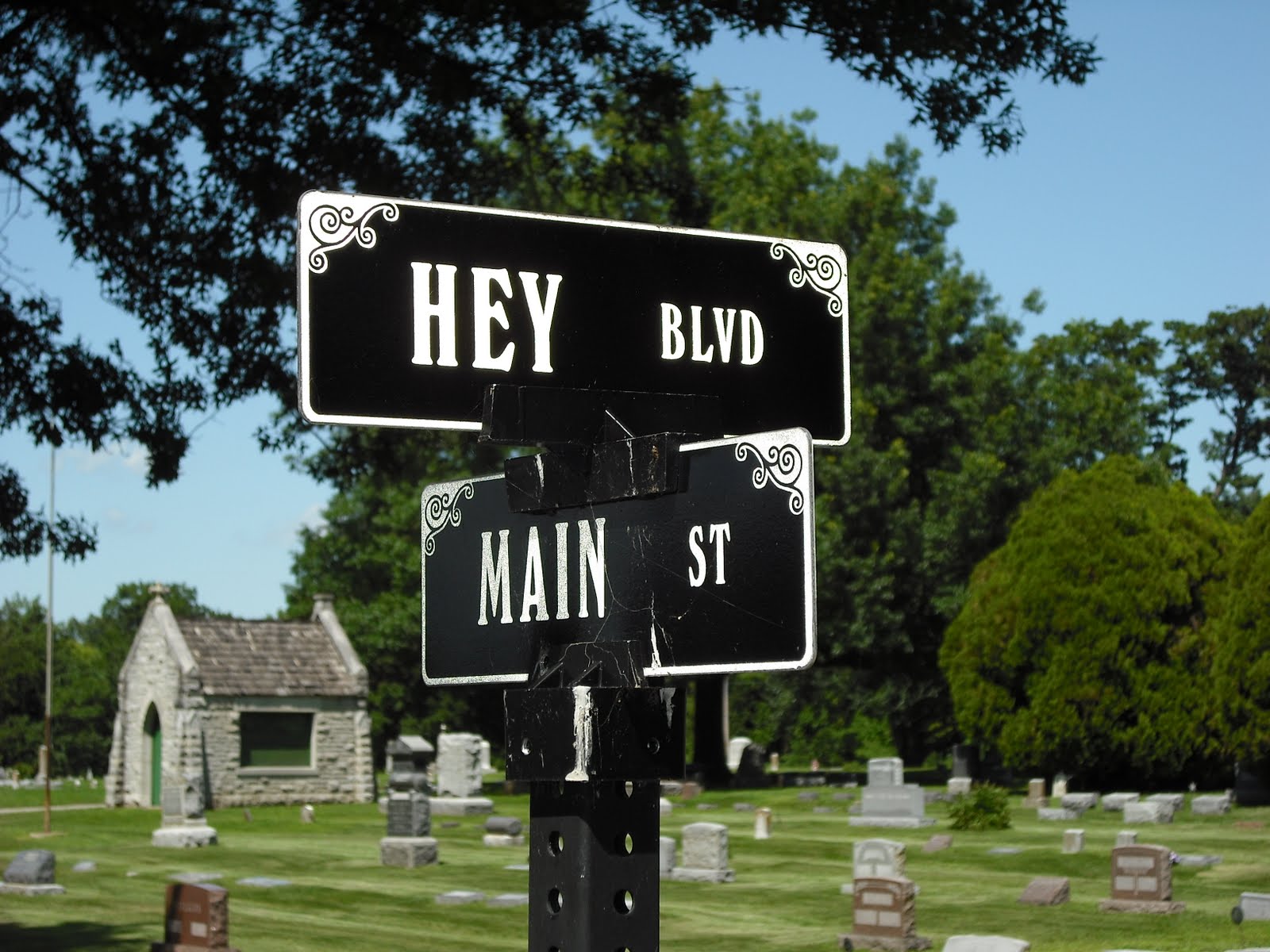 tauy creek POtW Oakwood Cemetery Signs