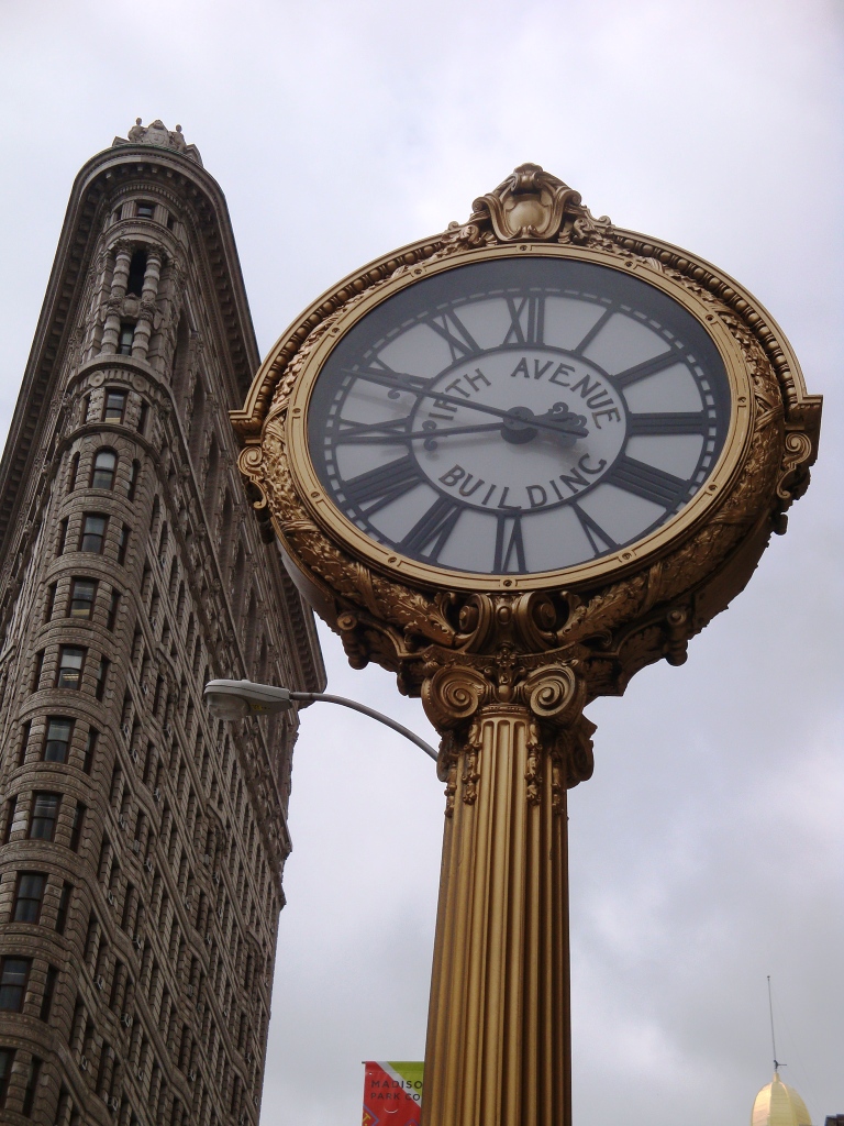 Daytonian in Manhattan The Magnificent 1909 Cast Iron Street Clock at 200 Fifth Avenue