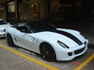 You have to admit it's pretty A black and white 599 GTB that is