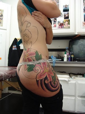 Rose Women Body Tattoos tattoos of lilies on feet. Rose Women Body Tattoos
