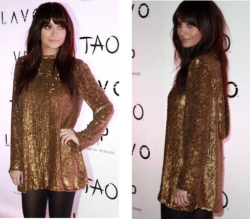 Nicole Richie at LAVO Some of the great Looks for Less sequin dresses.