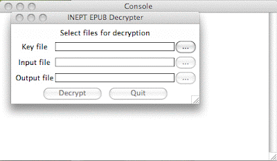 the INEPT EPUB Decrypter