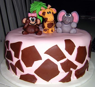 Darlin' Designs: Safari baby shower cake