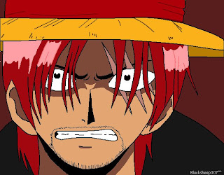 the face of shanks one piece anime shanks one piece anime