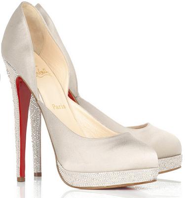 louboutin shopstyle. Your search for low heel white bridal flat shoes ends