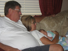 Watching conference with Grandpa and Grandma.