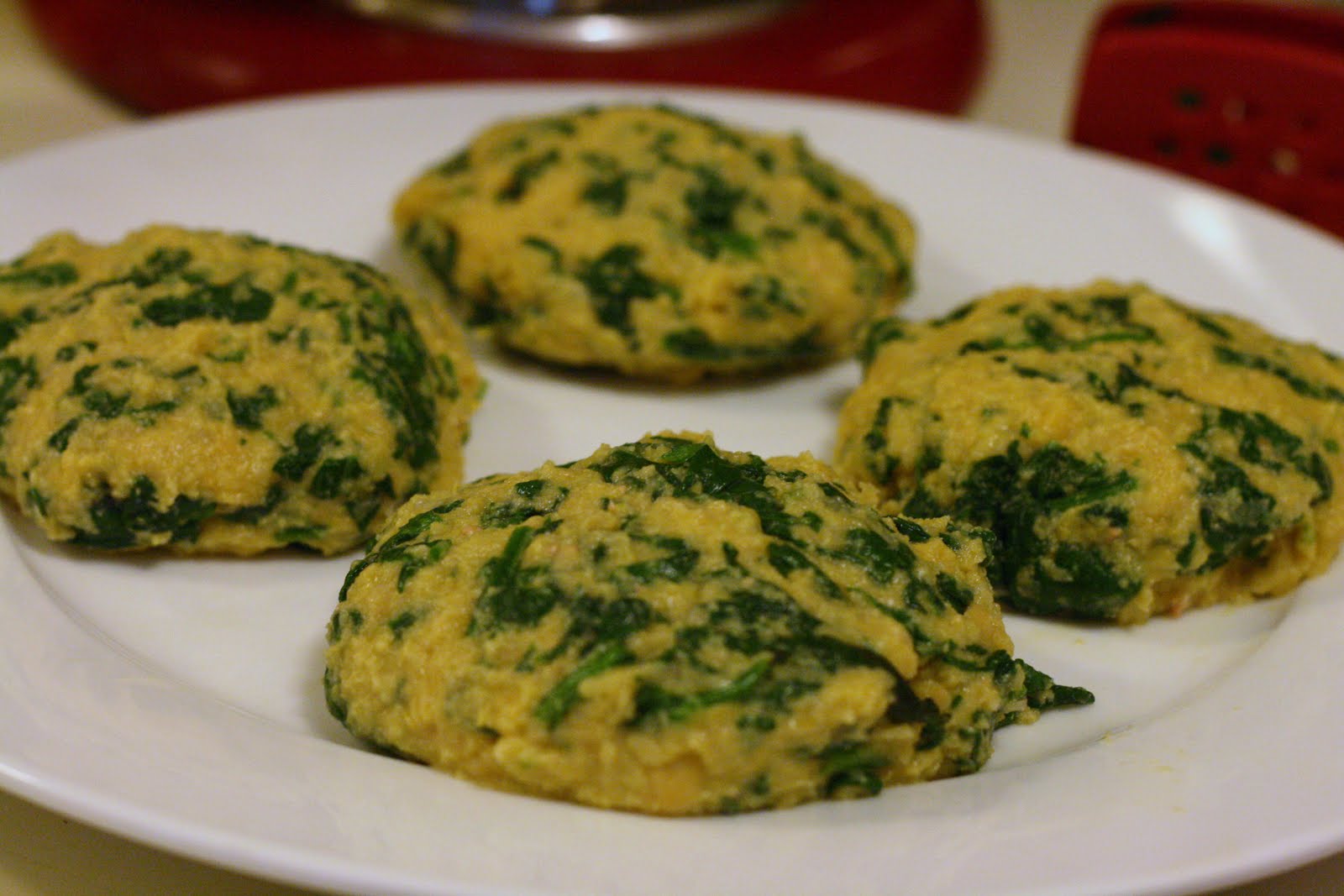 Laine's Recipe Box SpinachChickpea Burgers