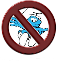 No Smurfs Allowed.