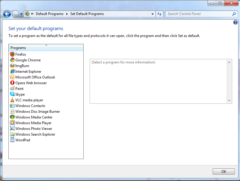 how to change default video player vista how to change default video player vista