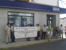 UGT BBVA ANDALUCIA EN PEÑARROYA NO AL CIERRE DE OFICINAS