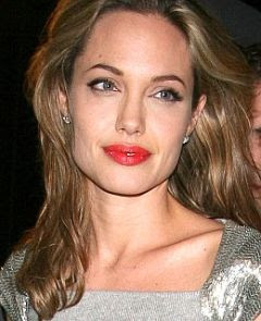 Angelina Jolie with make-up picture