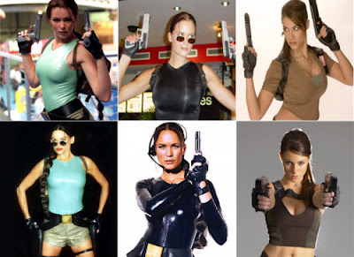 Algunas modelos de Tomb Raider