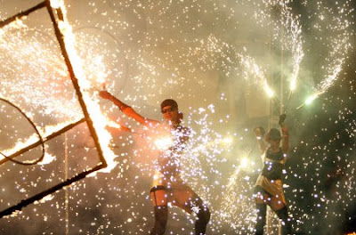 Fiesta del fuego en Kiev
