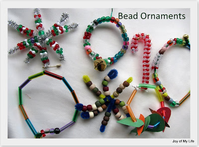 kids craft beaded ornaments