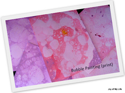 easy kids art soap bubble painting