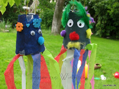 Kids Craft: Paper Cup Windsock