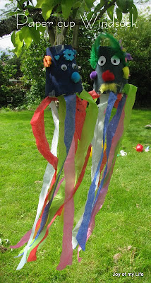 Kids Craft: Paper Cup Windsock