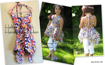 Sewing: Halter Top with Handkerchief Hem