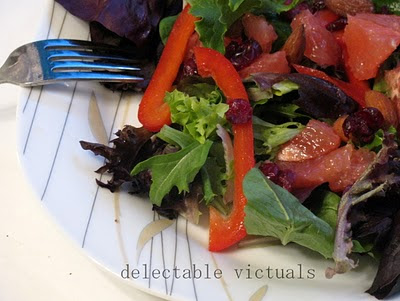 Mesclun Greens with Grapefruit Vinaigrette