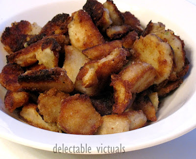 Colocasia (Chaembu) taro root indian vegetarian cheppan kezhangu pan fried