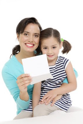 NAMC montessori character education activities language of virtue take home mother and girl with note