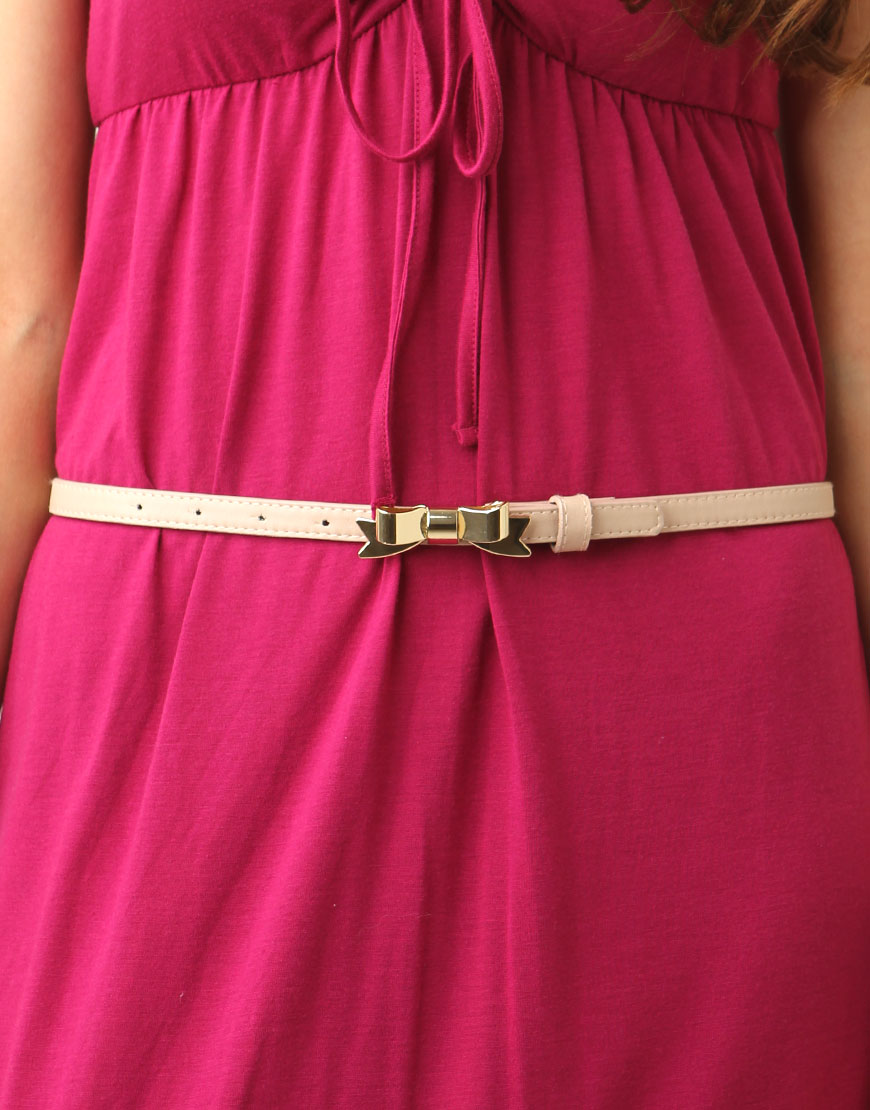 jasmine's case 18038782682 Thin Bow Belt