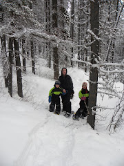 Me with the kids snowshoeing
