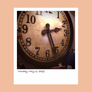 iPhone polaroid, San Francisco Ferry Building Clock