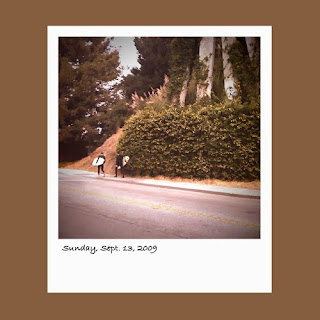 iPhone polaroid, surfers