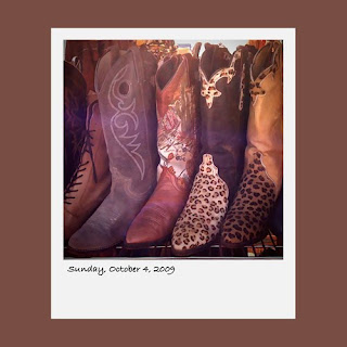 Antiques By The Bay, vintage cowboy boots, iPhone polaroids