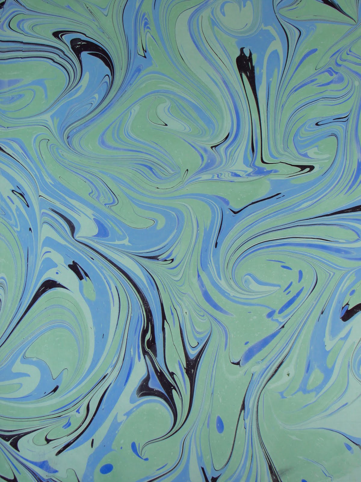 Wonderous Clusterfk Paper Marbling