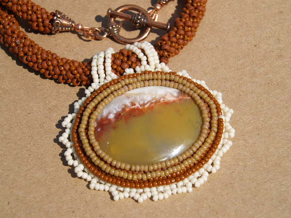 Plume Agate Cabachon