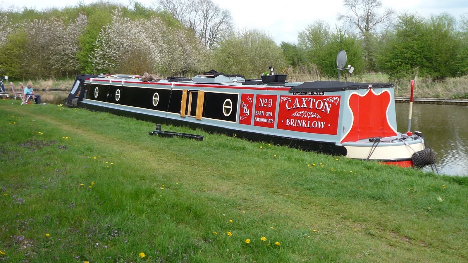 Narrowboat Caxton Historic boats and a turn at the tiller