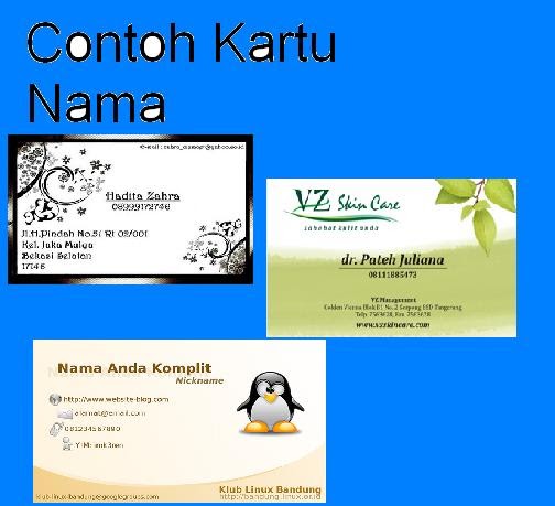 delimaniz Cara Membuat Kartu Nama