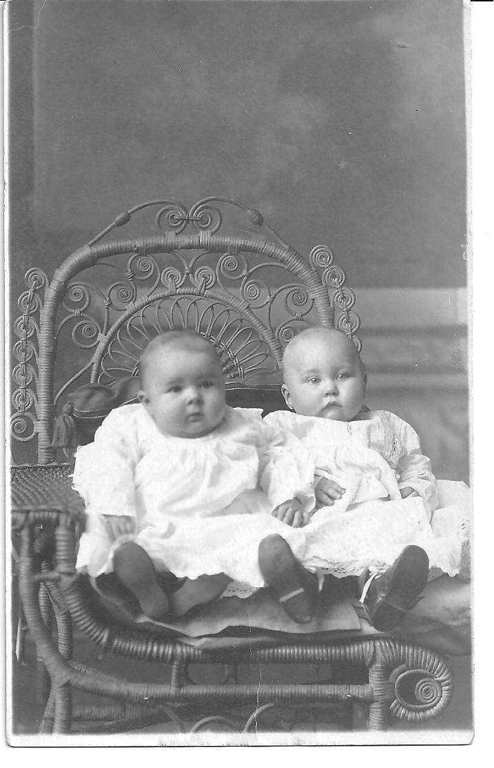 Peeking Into The Past Orphan Photo 76 Adorable Chubby Twin Babies Vintage Real Postcard 1900