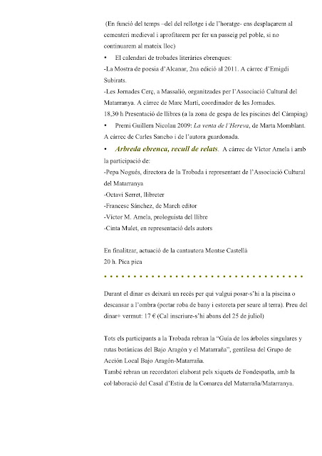 V Trobada d'autors ebrencs - Roser Amills, escritora mallorquina