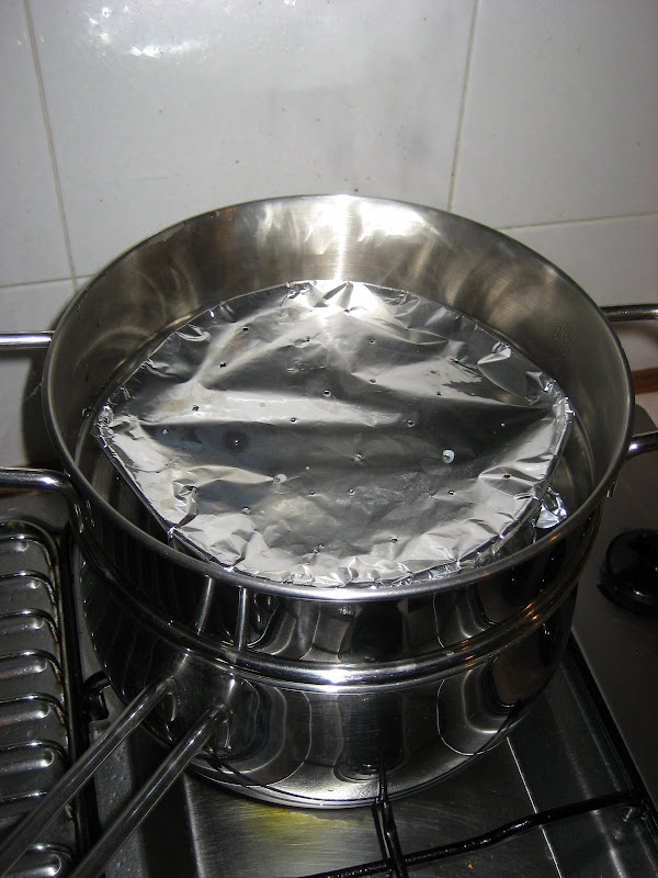 Cook in the double boiler for about an hour and a half or until egg title=