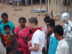 Speaking to the crowd