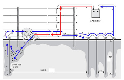 Earth Return Fence for Dry Soils