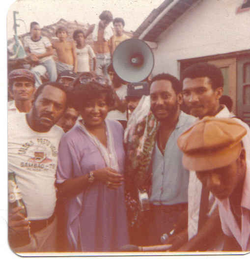 Visita da Cantora Alcione em 1980 ! acervo de Edson Lobo !