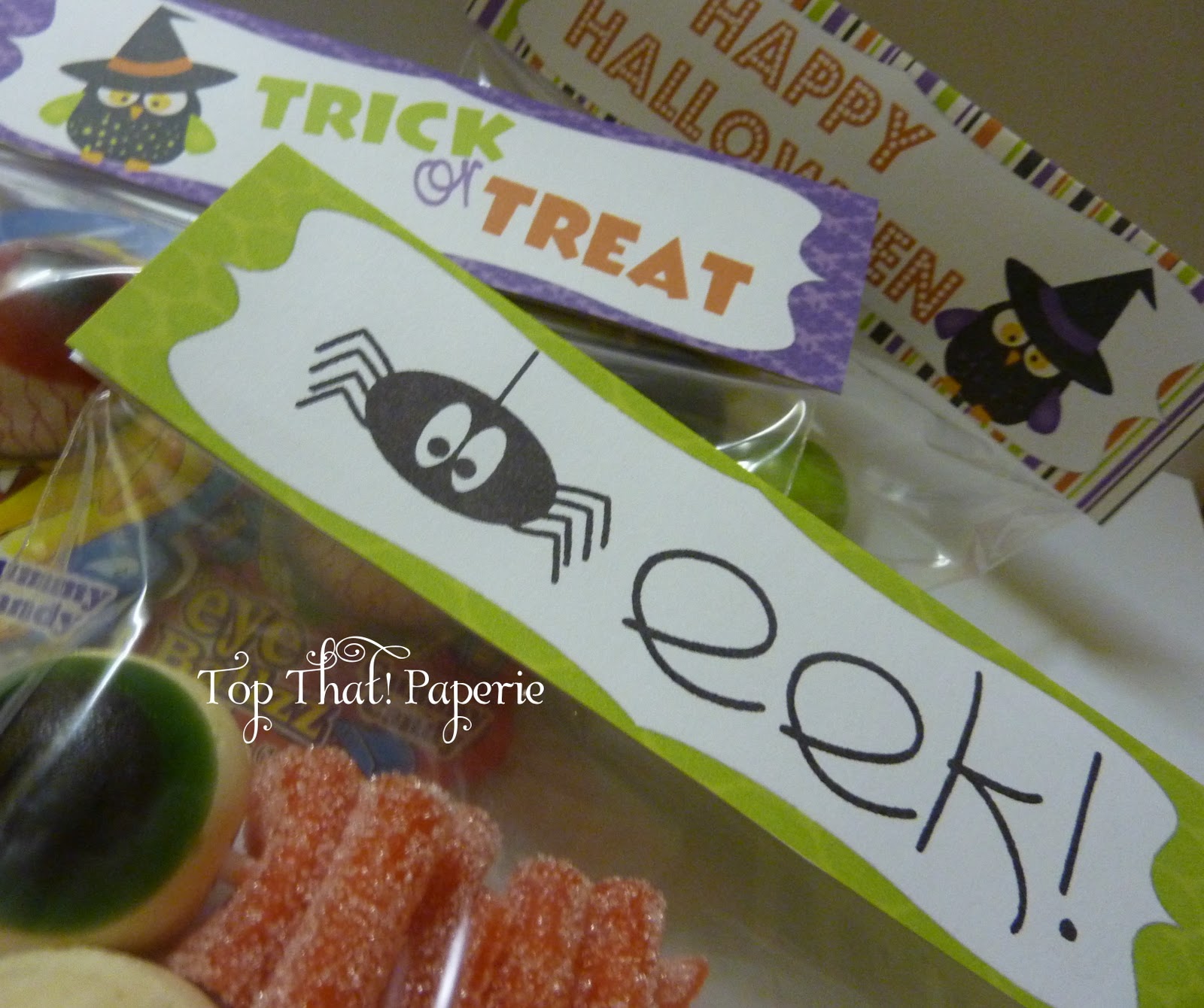 Top That! Whimsical Halloween Snack Bag Toppers!