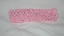 Pink Crochet Headband #H9