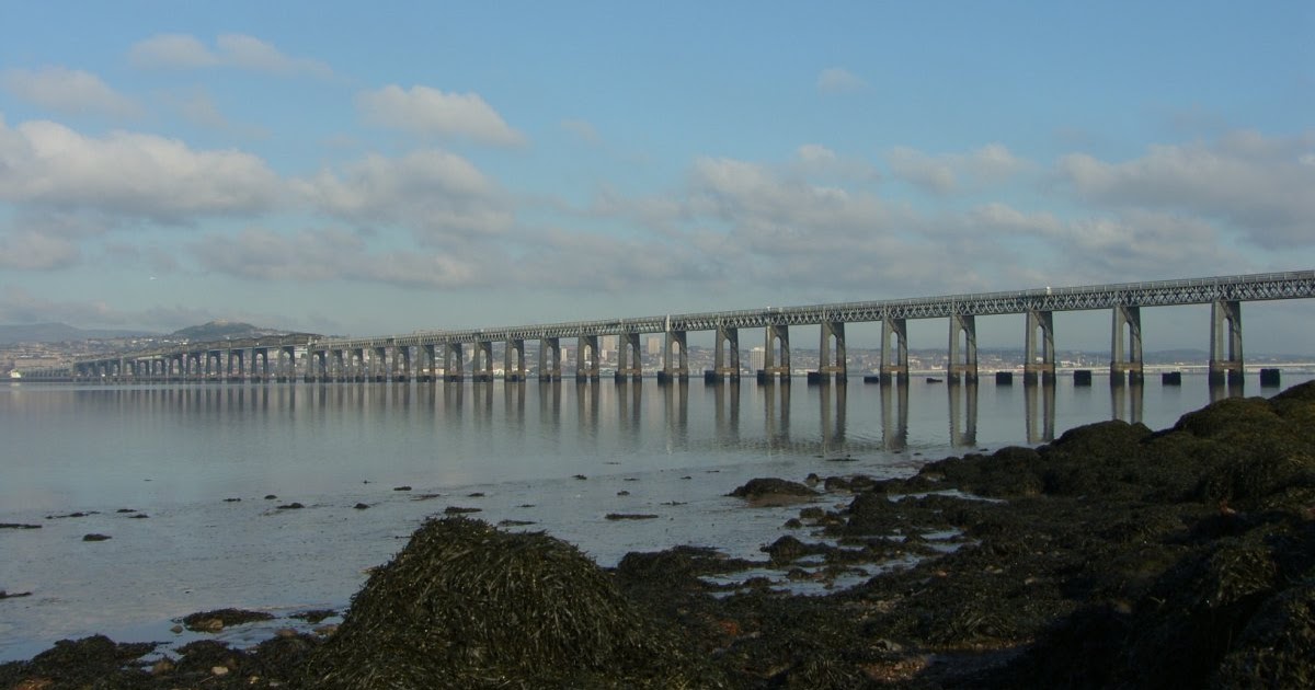 Fife Scotland Tay Bridge From Wormit Fife Scotland