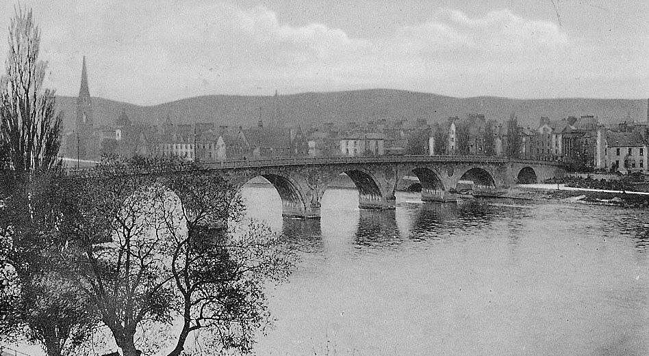 Perthshire Historic Perth from Bridgend Perthshire Scotland