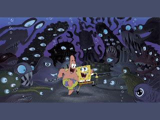 Spongebob Wallpaper Spongebob Patrick And Their Sea Monster